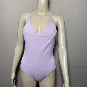 Dusty Pink Lace Back Bodysuit